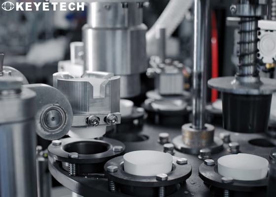 Sistema automático da máquina da inspeção para tampas do café com exposição industrial de HD