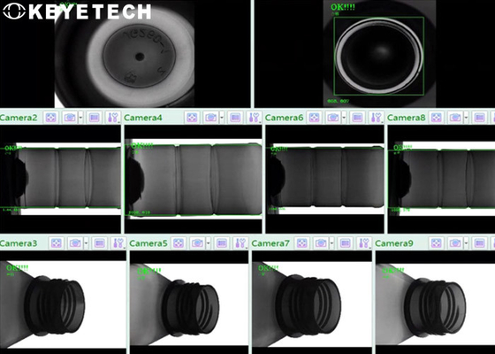 Sistema de detecção de defeitos de superfície da máquina de inspecção visual do frasco de gotejamento