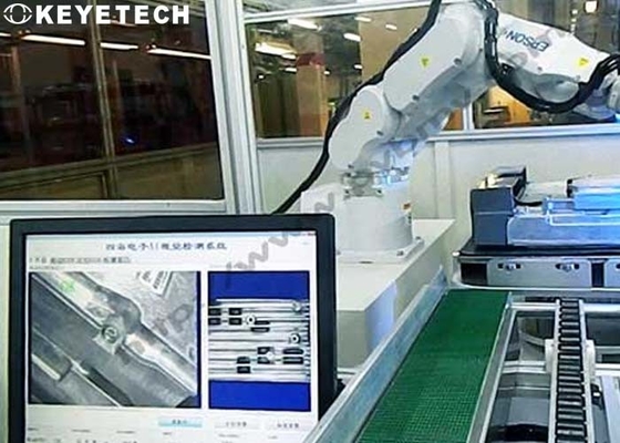 O sistema de inspeção automático do monitor industrial do PC adapta-se ao braço mecânico