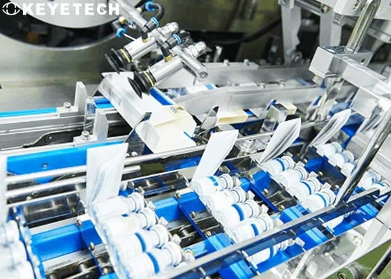 Sistema de inspecção visual automática de helicóptero de bebidas lácteas com alimentador de tigela
