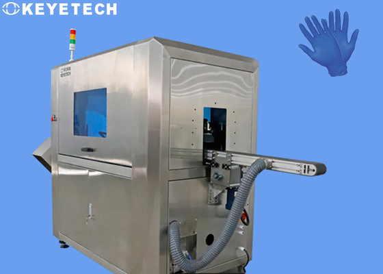 Qualidade de superfície da luva do silicone que verifica a máquina para ver se há a cadeia de fabricação da fábrica