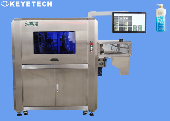 Máquina de empacotamento automática do equipamento da inspeção do ODM para a etiqueta da garrafa do gel do chuveiro