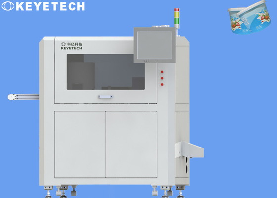 Sistemas de inspeção inteligentes Aoi Machine For Yogurt Cup da visão por computador