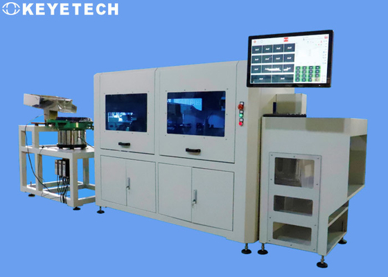 Vibração linear alimenta máquina de inspeção visual para capacitores totalmente automático