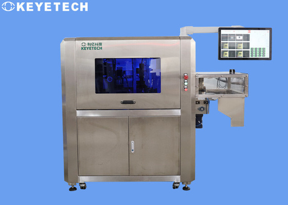 Sistema em linha automático da visão por computador para a inspeção & a classificação do tampão