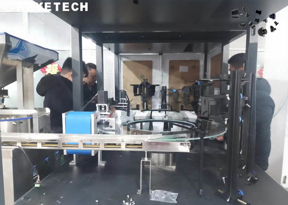 Sistema de inspeção automático do CCD dos acessórios de borracha com o alimentador de vidro da plataforma giratória