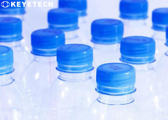 Máquina de triagem de visão óptica com capuz de água mineral baseada em IA com dispositivo de alimentação