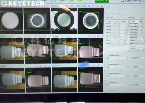 30cc - linha farmacêutica soluções da correia transportadora de sistema de inspeçãos visuais da garrafa 100cc