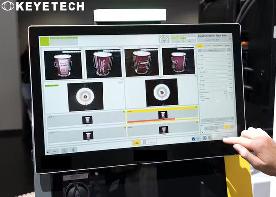 Sistema de triagem de visão de copos IML Controle de qualidade Máquina de inspecção visual