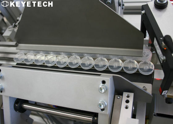 Máquina de inspecção visual de tampão de plástico de PP rejeita defeitos de flash de manchas pretas