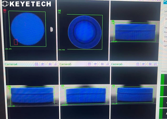 Máquina de inspecção de fechamento de 28 mm com HMI adaptada à norma nacional