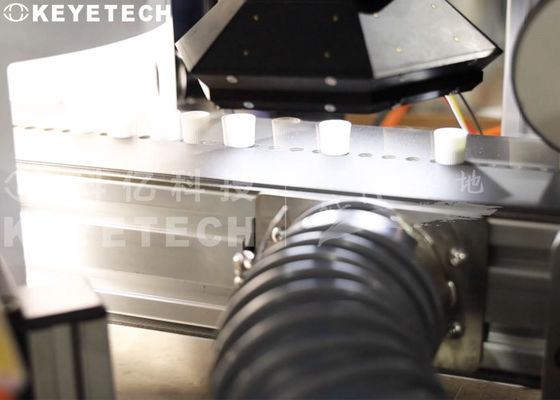 Máquina de Inspeção Visual de Tampas de Pasta de Dente com Dispositivos Automatizados de Manuseio de Materiais