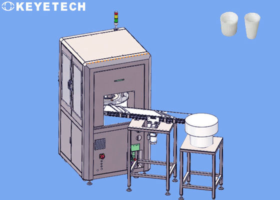Máquina de Inspeção Visual de Tampas de Pasta de Dente com Dispositivos Automatizados de Manuseio de Materiais
