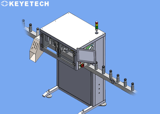 Sistema de inspeção de câmara de garrafas vazias de laticínios em tempo real com válvula de rejeição