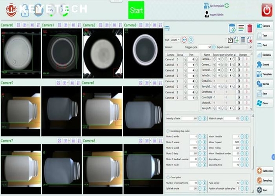Máquina de triagem de garrafas Sistema de inspecção visual para embalagens de plástico