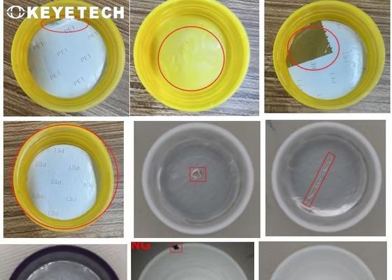 Aplicações da máquina de inspeção de visão SS 304 Flash de superfície, mofo curto e mancha preta