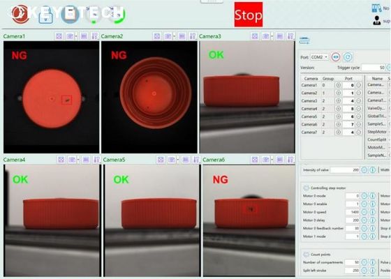 1000pcs por min Carbon Beverage Bottle Cap Vision Inspection Sorting Machine