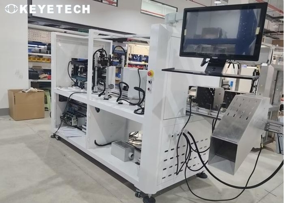 Equipamento de inspecção visual de garrafas de leite PET em linha com a máquina de embalagem
