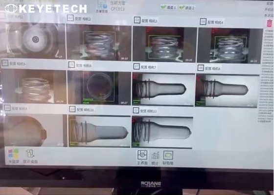 6 Máquina de inspecção de qualidade de pré-forma PET PP com suporte a plataforma em nuvem