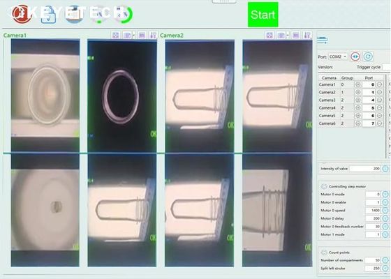 Máquina de inspecção visual Sistema de visão de controlo de qualidade para pré-formas PET