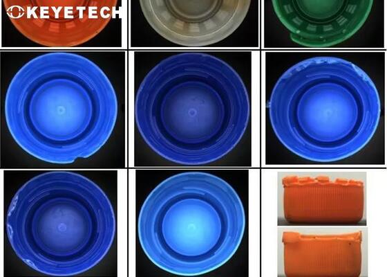 Máquina de inspecção visual de tampão de plástico de PP rejeita defeitos de flash de manchas pretas