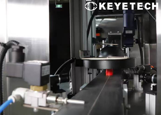 Inspeção de qualidade de garrafas PET de plástico usando visão de máquina de aprendizagem profunda de IA