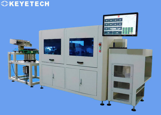 Vibração linear alimenta máquina de inspeção visual para capacitores totalmente automático