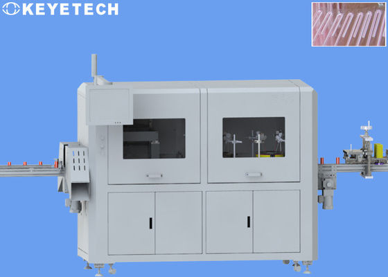 Máquina de inspecção de visão de palha de embalagem em rolos de bebidas com dispositivo de rotulagem